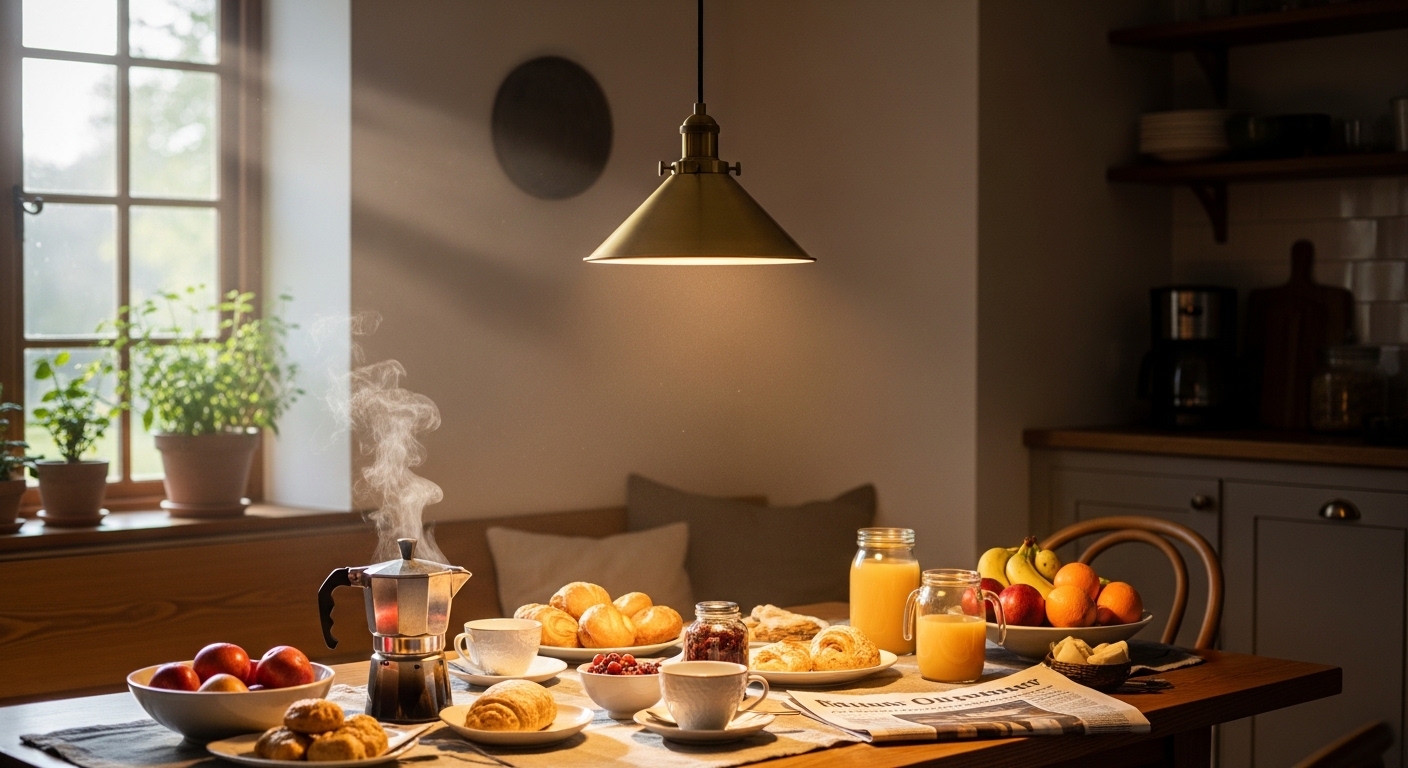 How a $90 Pendant Light Changed Our Breakfast Routine