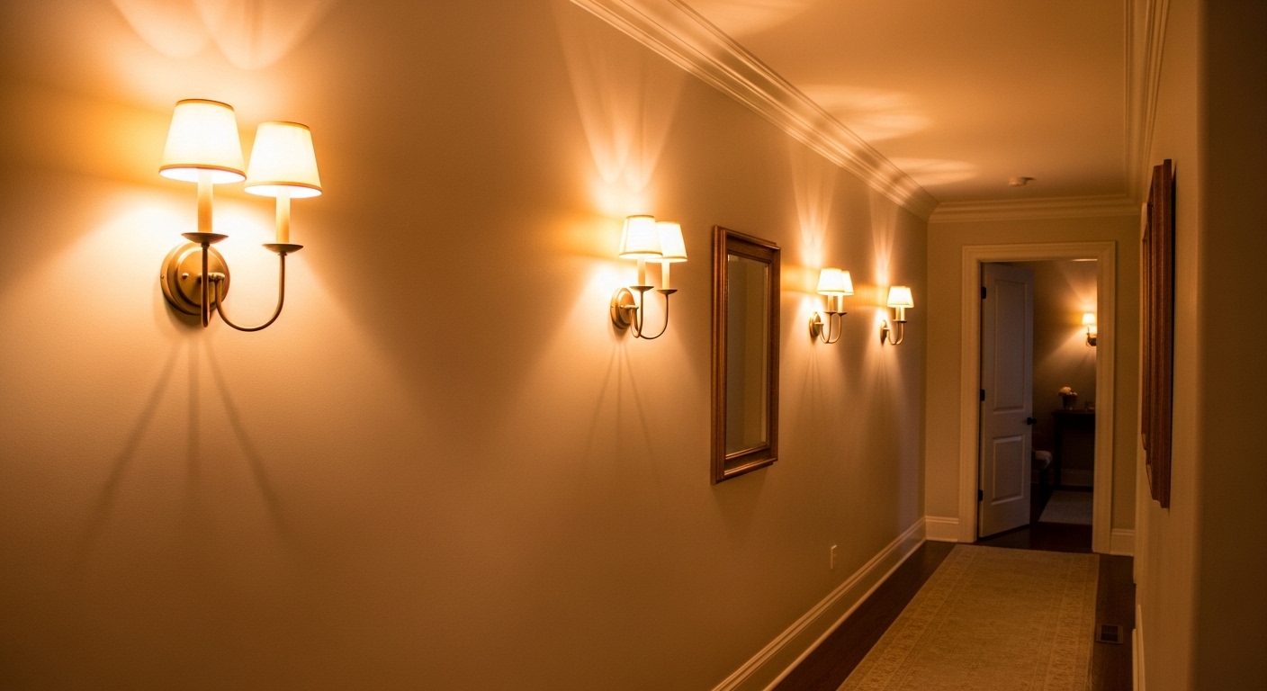 Sconce Placement Rules for Family Hallways