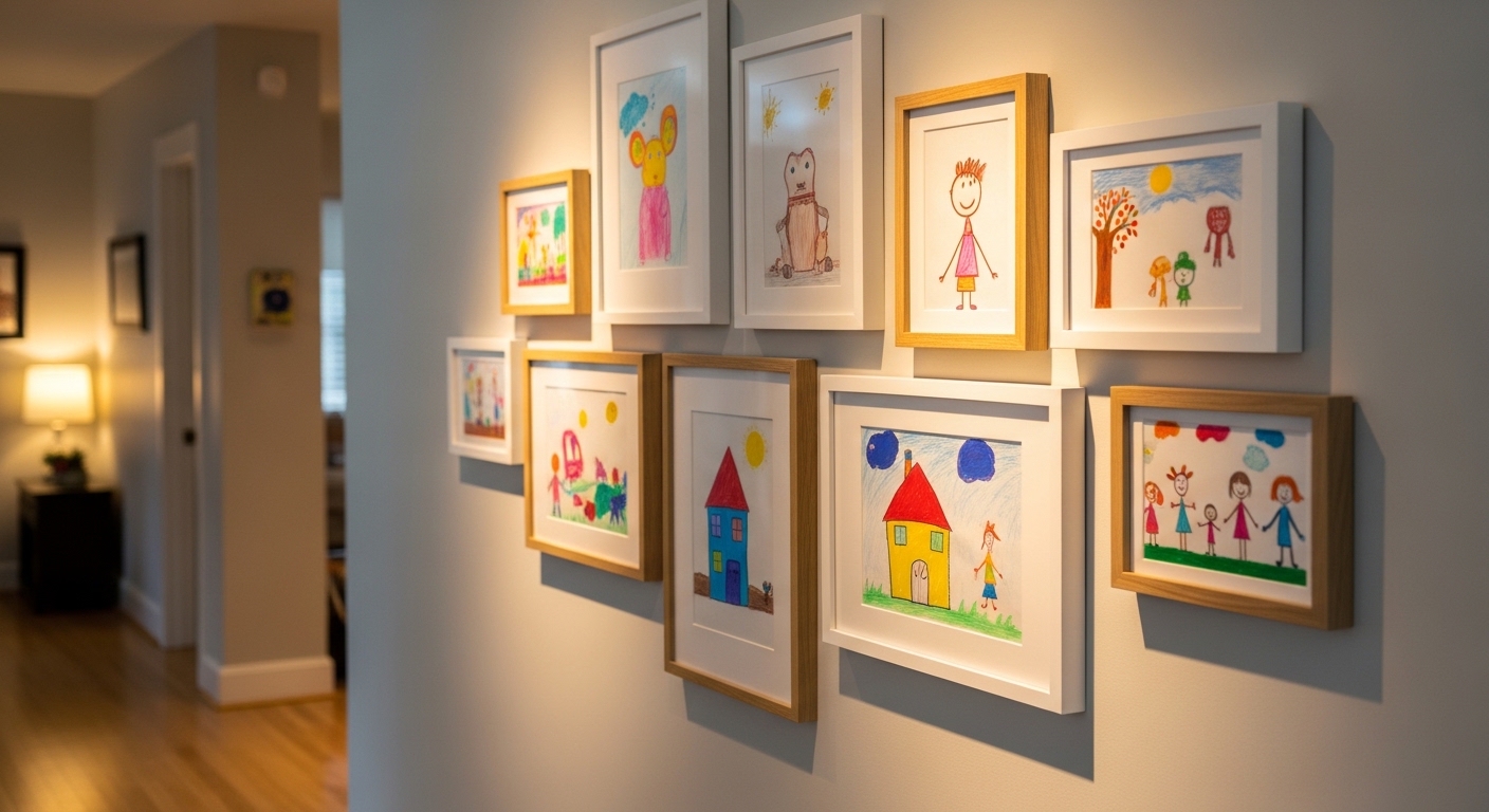 How We Handled 5 Kids' Artwork Without Losing Our House