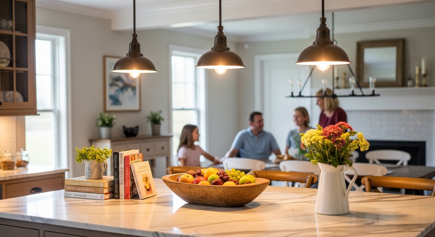Kitchen Island Lighting for a Big Family: What Actually Works